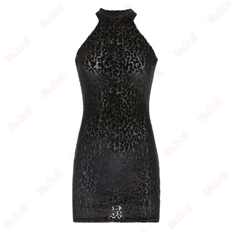 black high neck modern dresses